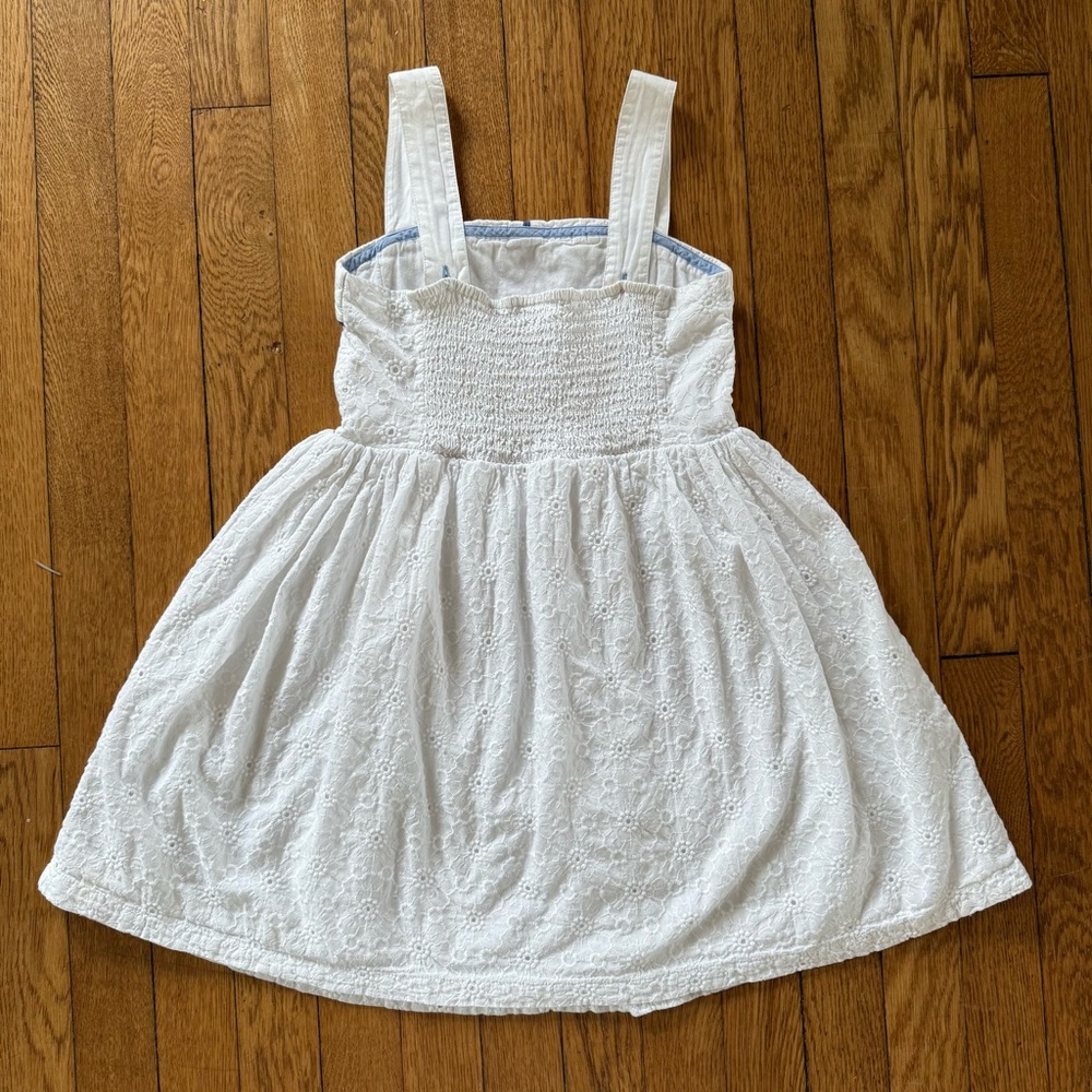 Mini Boden Girls White Eyelet Sundress 6-7Y - Picture 2 of 10